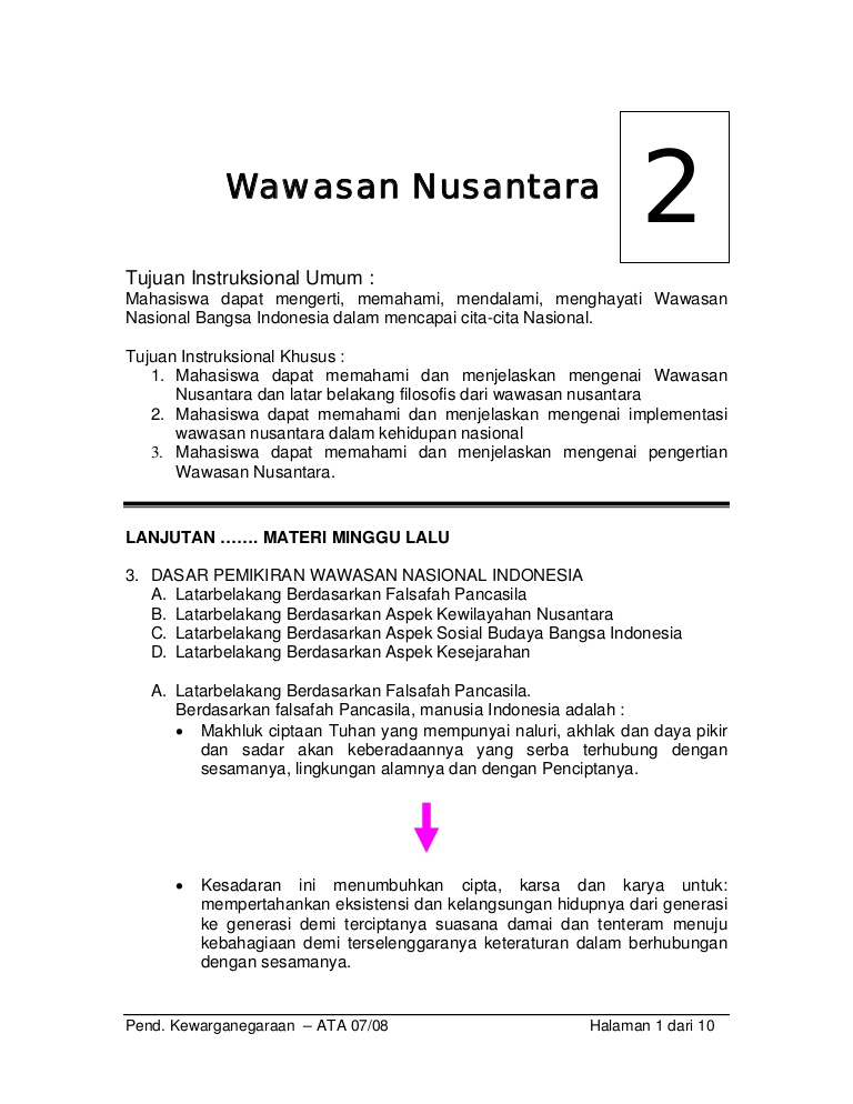 Wawasan nusantara indonesia