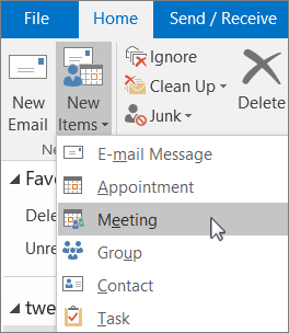 How To Create A Meeting In Outlook
